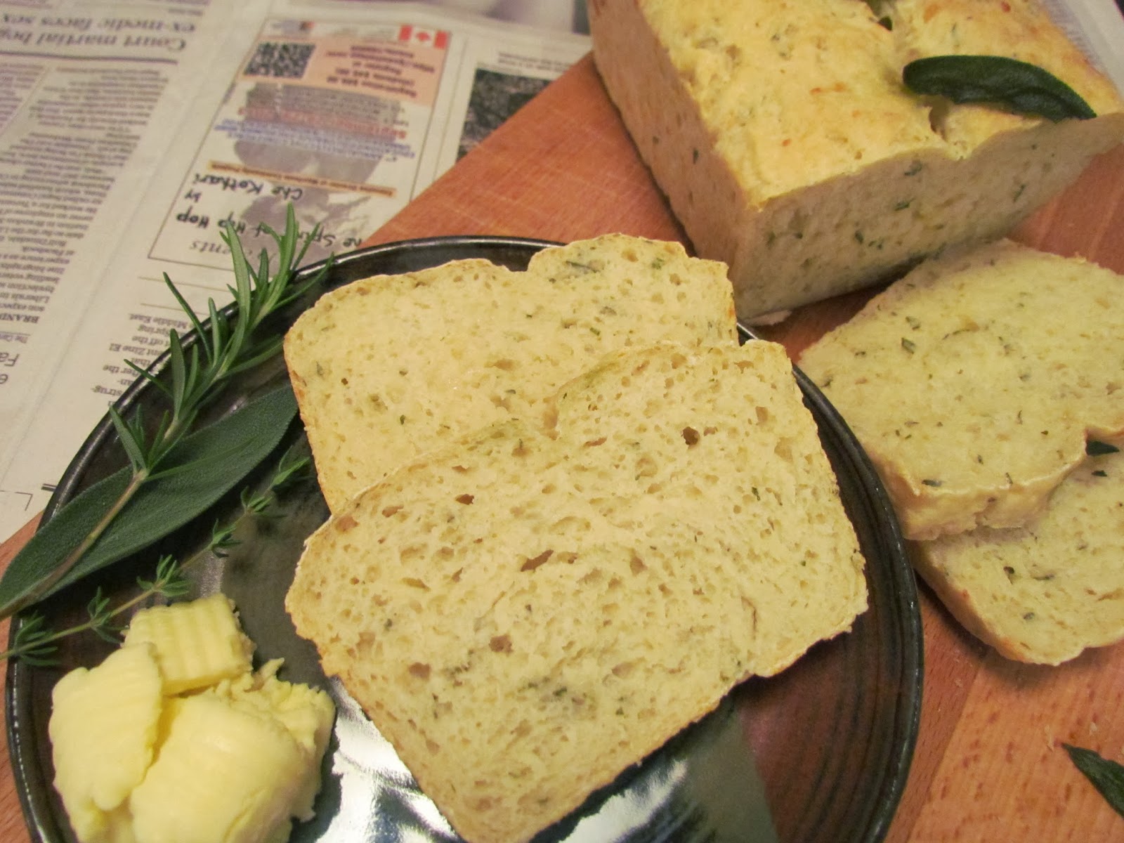 Rhubarb & Roses Parsnip, Sage, Rosemary and Thyme Bread
