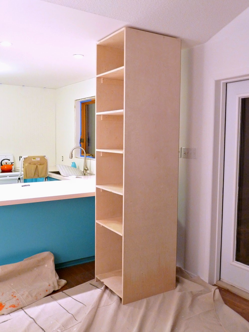 Kitchen Progress: DIY Pantry Cabinet + Working Around the Weirdness