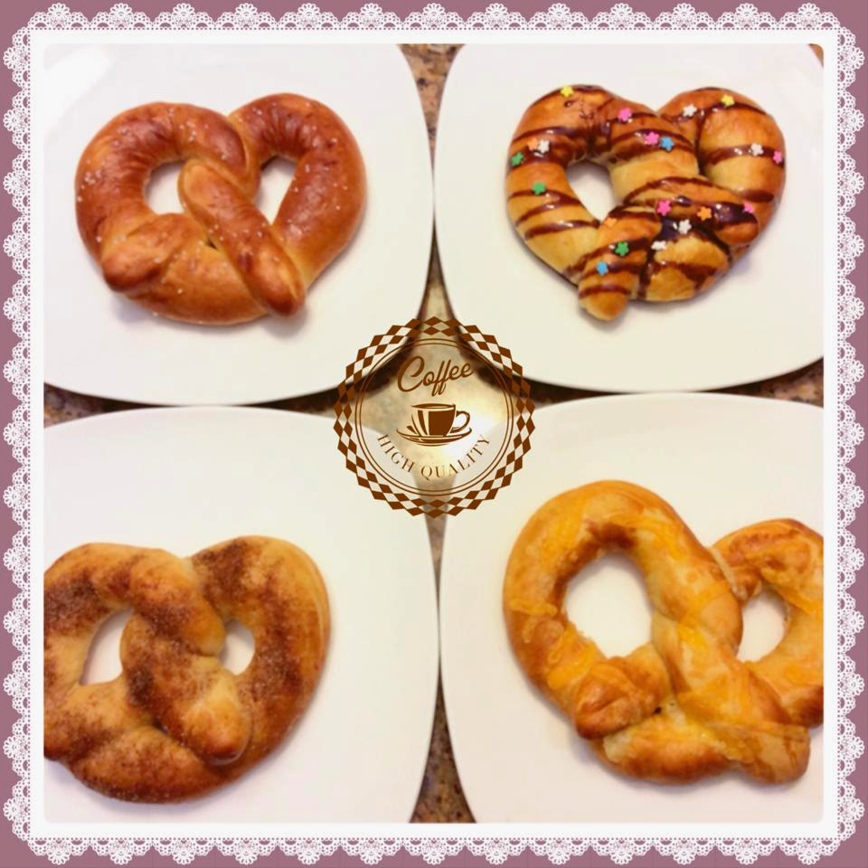 Soft pretzels (eggless) by Winnie Sia