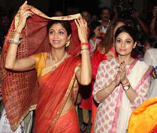 Shilpa Shetty Kundra's Ganpati Visarjan Gallery