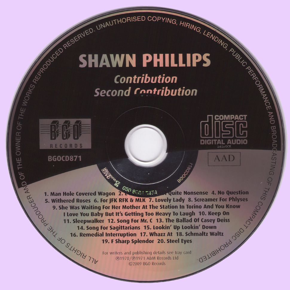 Rockasteria Shawn Phillips Contribution / Second Contribution (1970