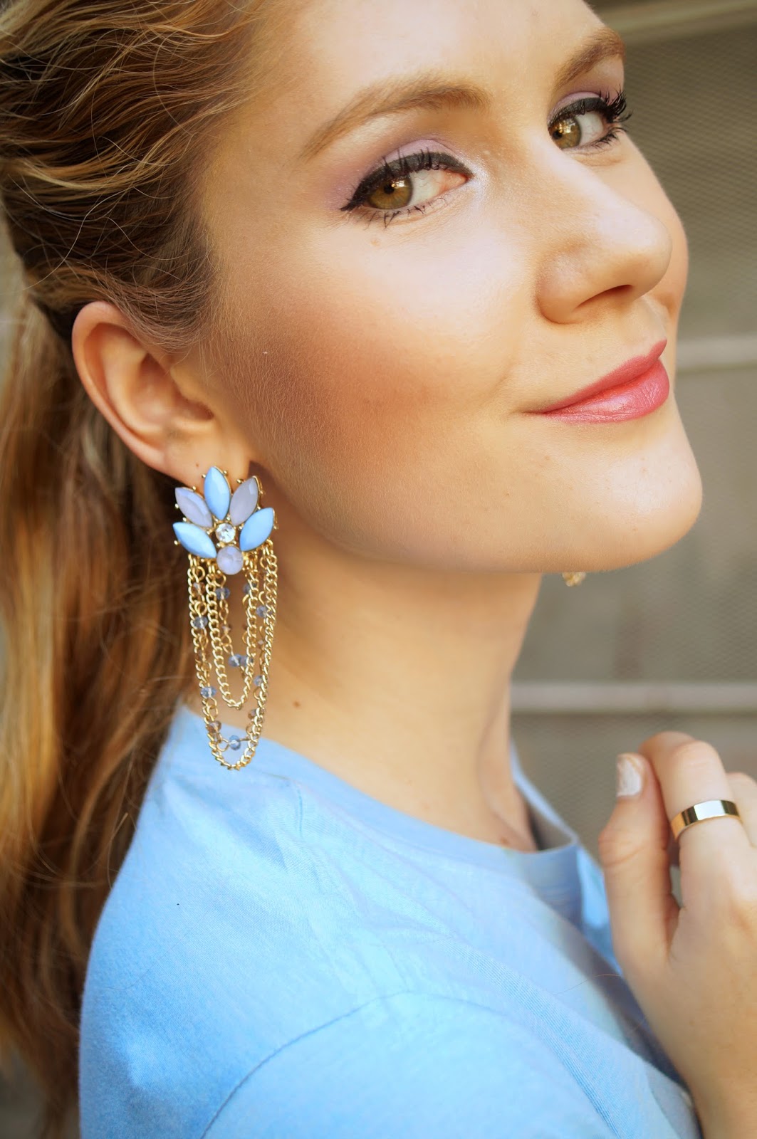 Pretty Light Blue Earrings