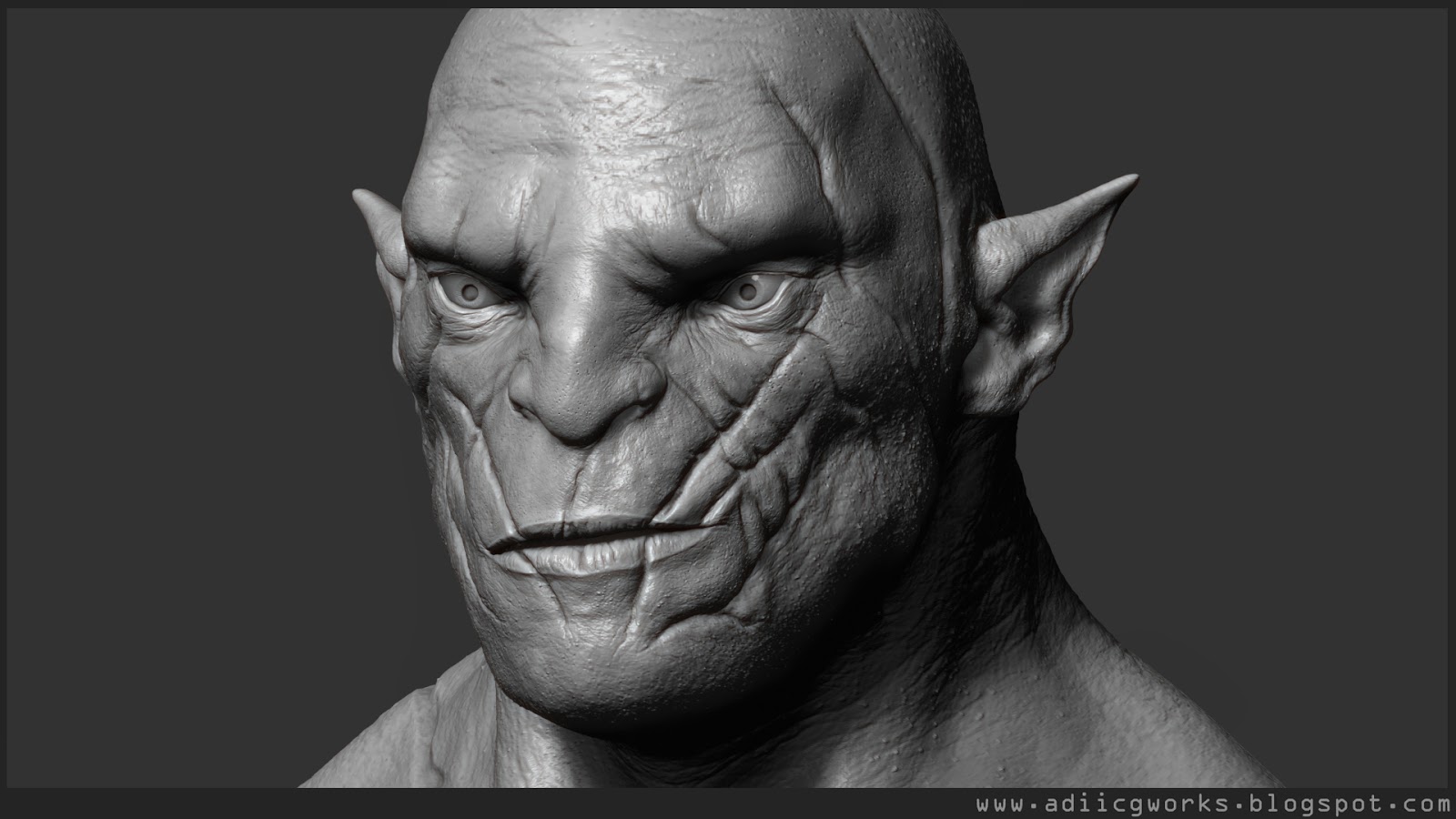 ADITYA PARAB - CG WORK: Azog The Defiler _ The Hobbit