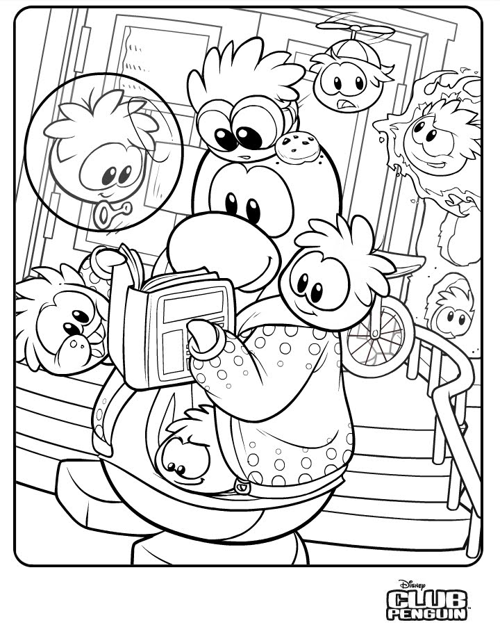 Club Penguin Watch Dog: New Club Penguin Coloring Page