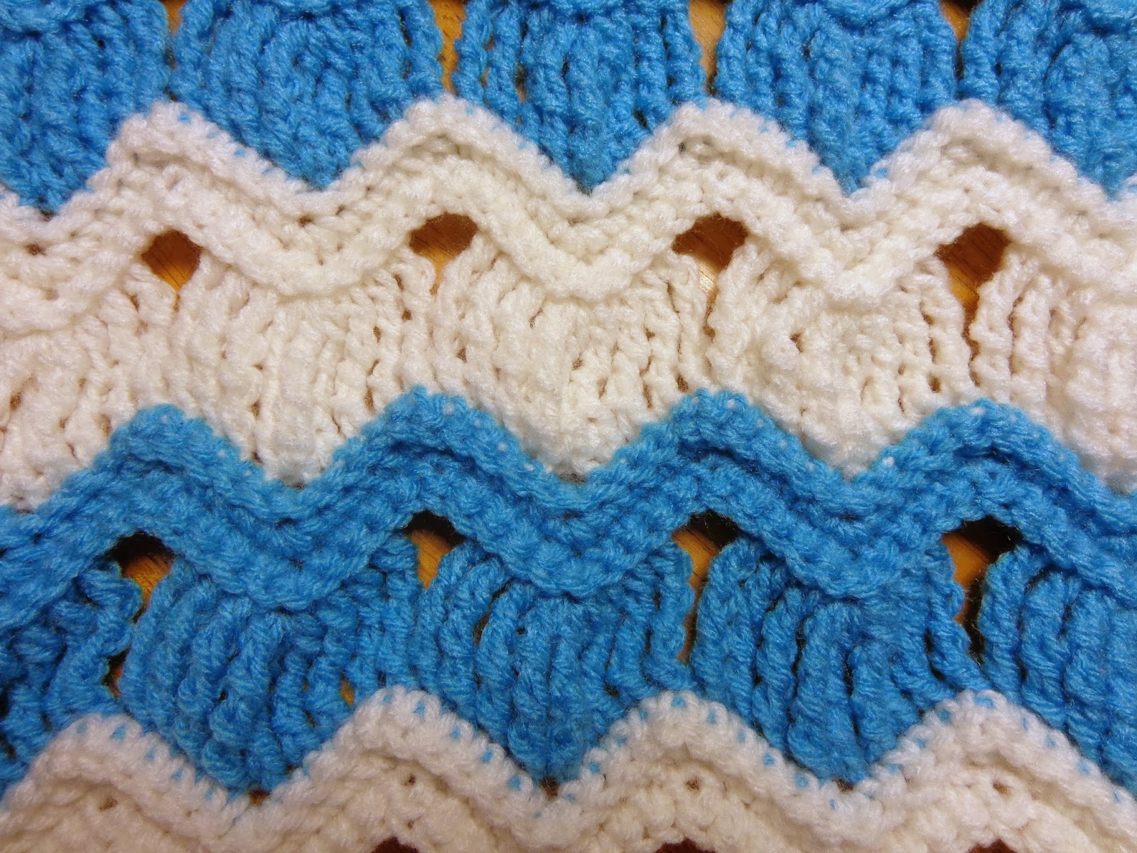 Hobby Hooker Vintage Fan Ripple Stitch Baby Blanket