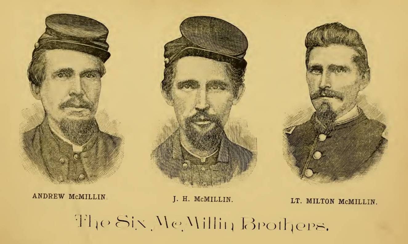 Civil War Days & Those Surnames The Six McMillin Brothers West Vigrinia.