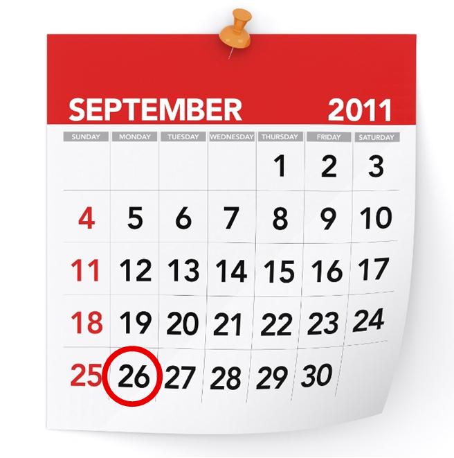 calendar with sunday circled