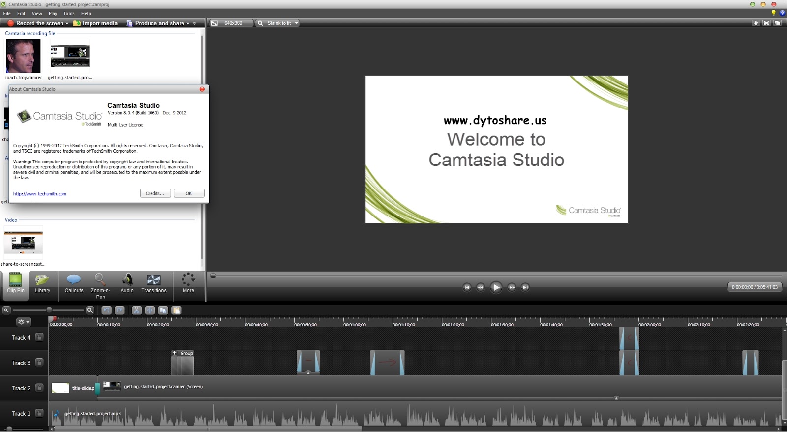 Camtasia Studio 8.4 Key License and Patch