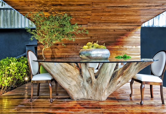Decora Interi Jardim com troncos Decora Interi Jardim com troncos