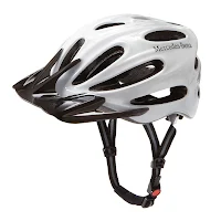 Mercedes-Benz Bikes 2013: Bike helmet in white/black, one size fits all. With LED safety light. 