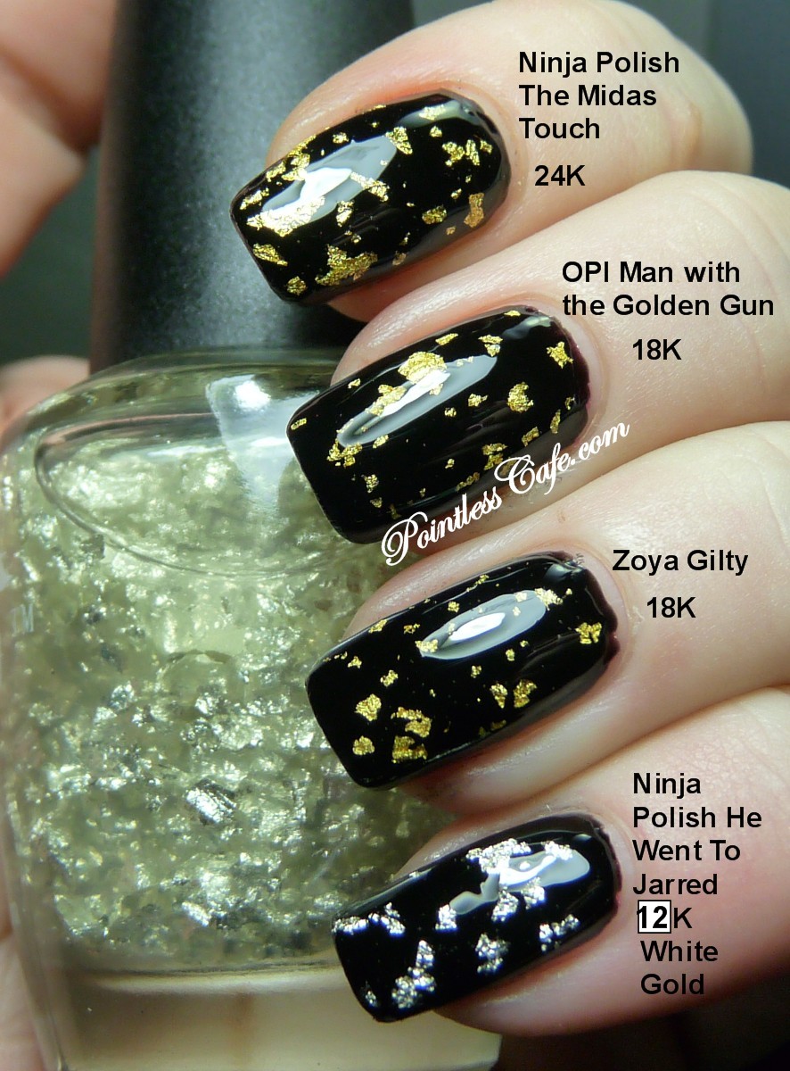 Gold Flake Gel Nail Polish Hession Hairdressing Gold Flake Gel Nail Polish