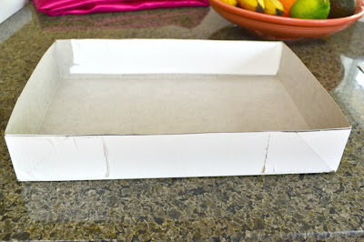 Make a Decorative Tray from a Recycled Cardboard Box