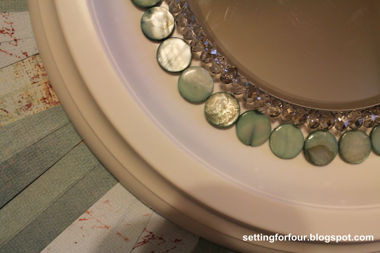 DIY Beaded Sunburst Mirror {Guest Post from Setting for Four} How to