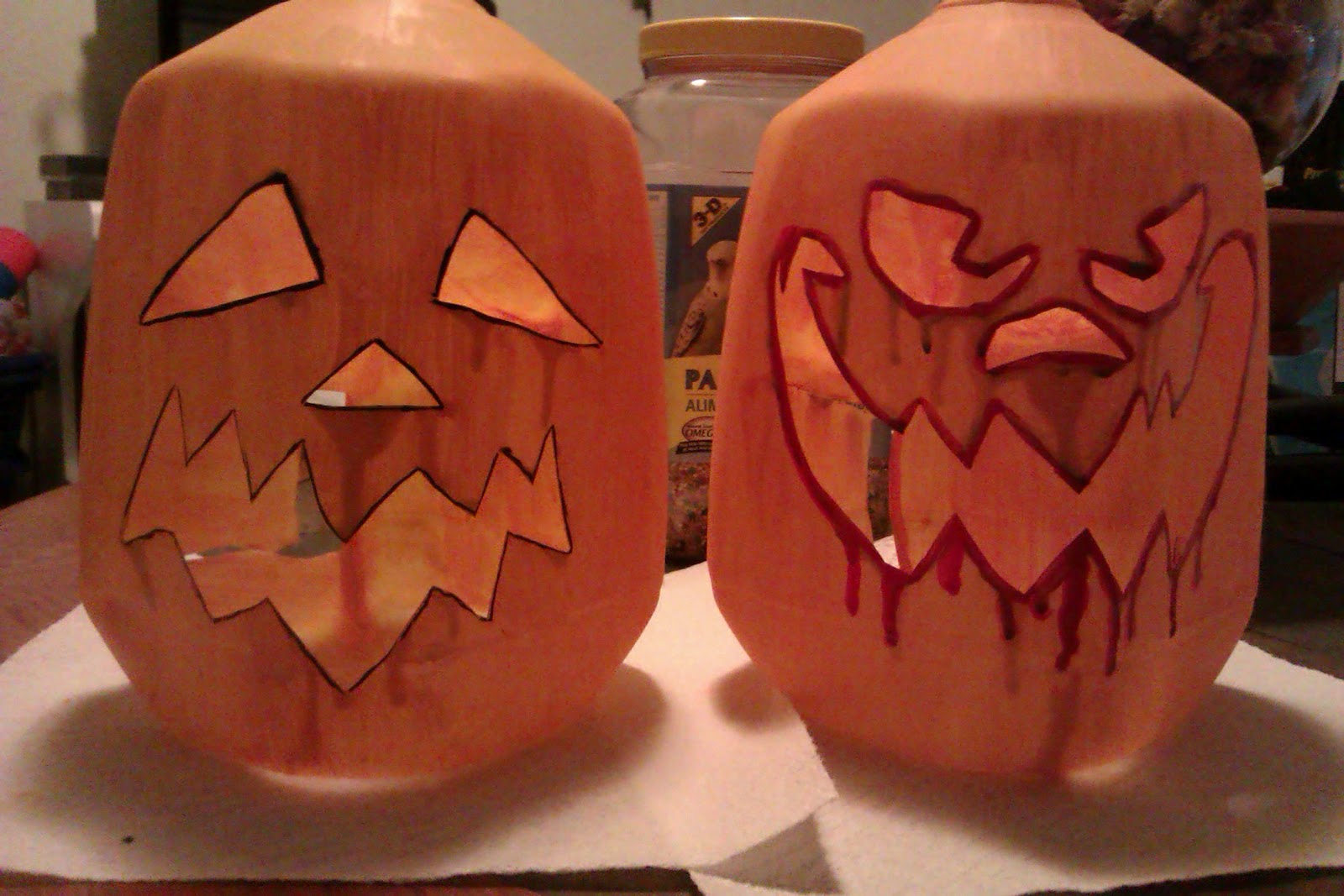 It's me Audrey Milk Jug JackoLantern Pumpkins