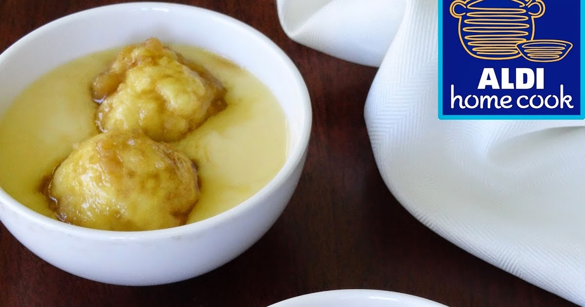 ALDI home cook Maple syrup dumplings