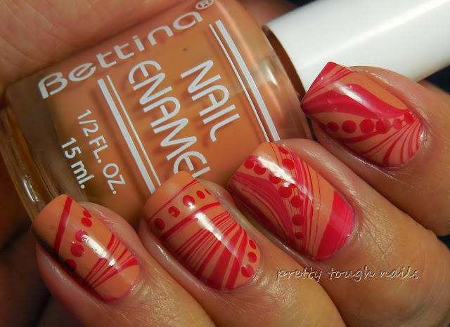 Halloween Blood Watermarble Nails With Bettina Julietta And LA Spash Red Sea