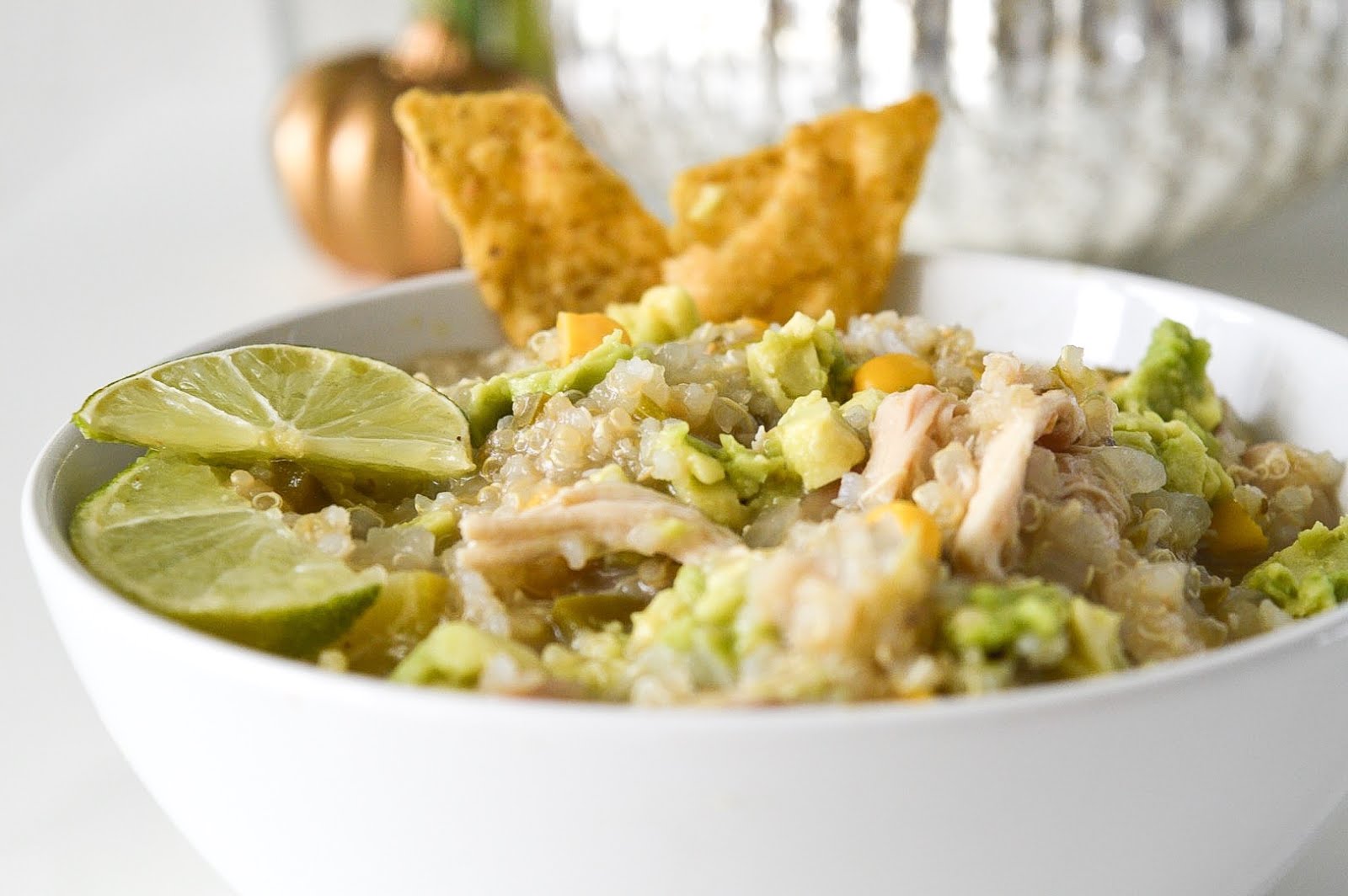 Healthy, Hearty, Quinoa White Chicken Chili Mr. and Mrs. Powell