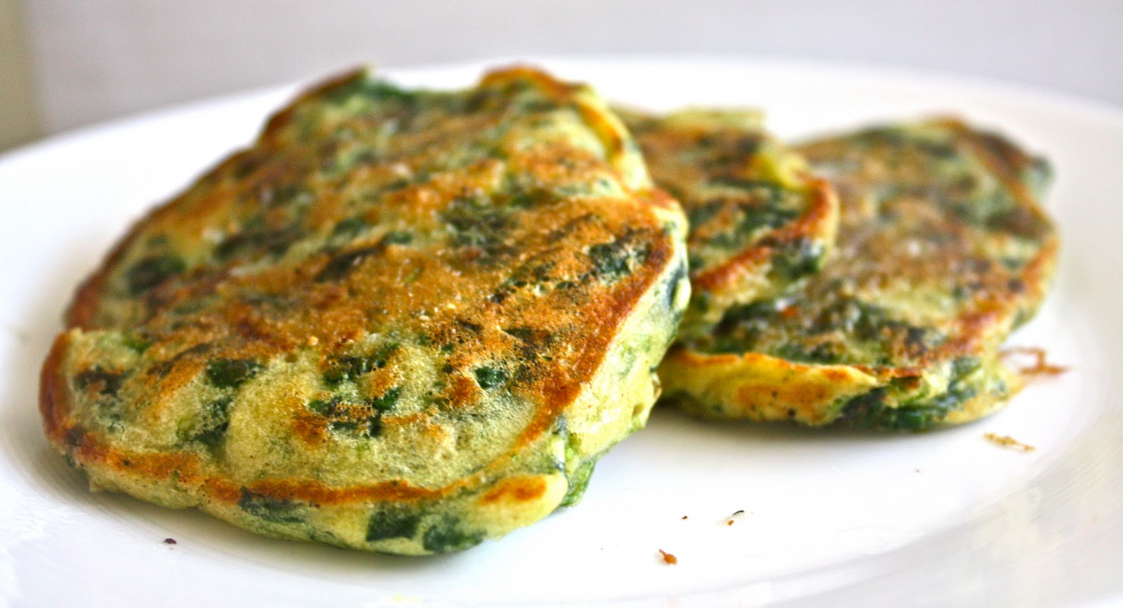 Sparrows & Spatulas Ottolenghi's Green Pancakes with Lime Butter