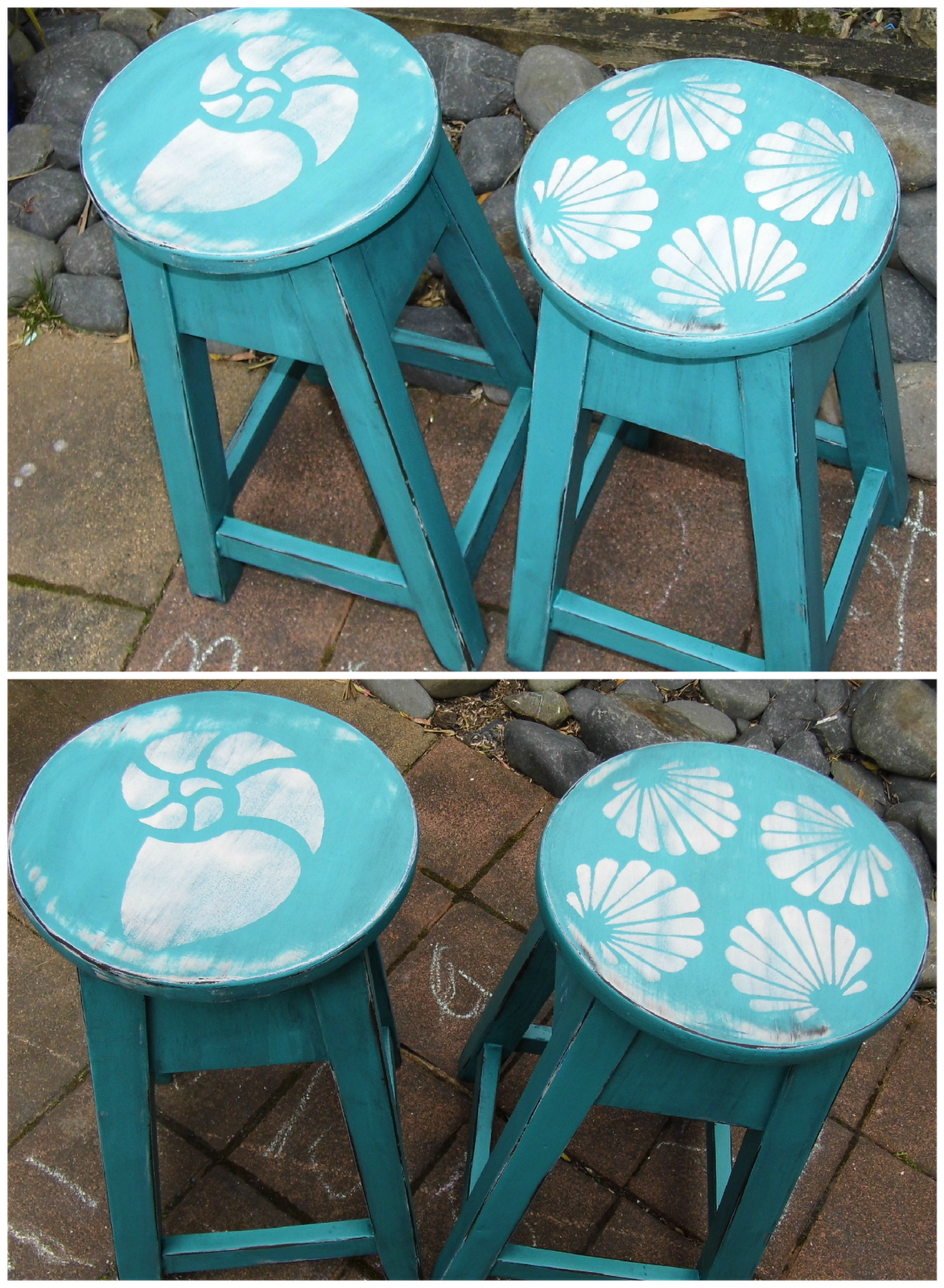 NorthShore Days..... Beachy Barstools