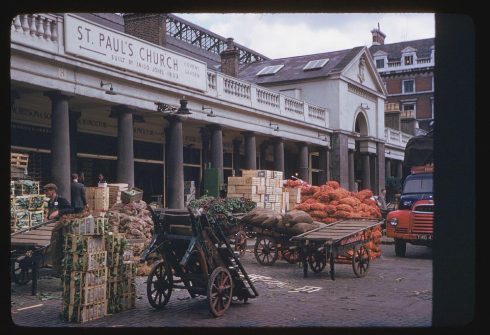 London in Color Photographs in 1960 and 1961 vintage