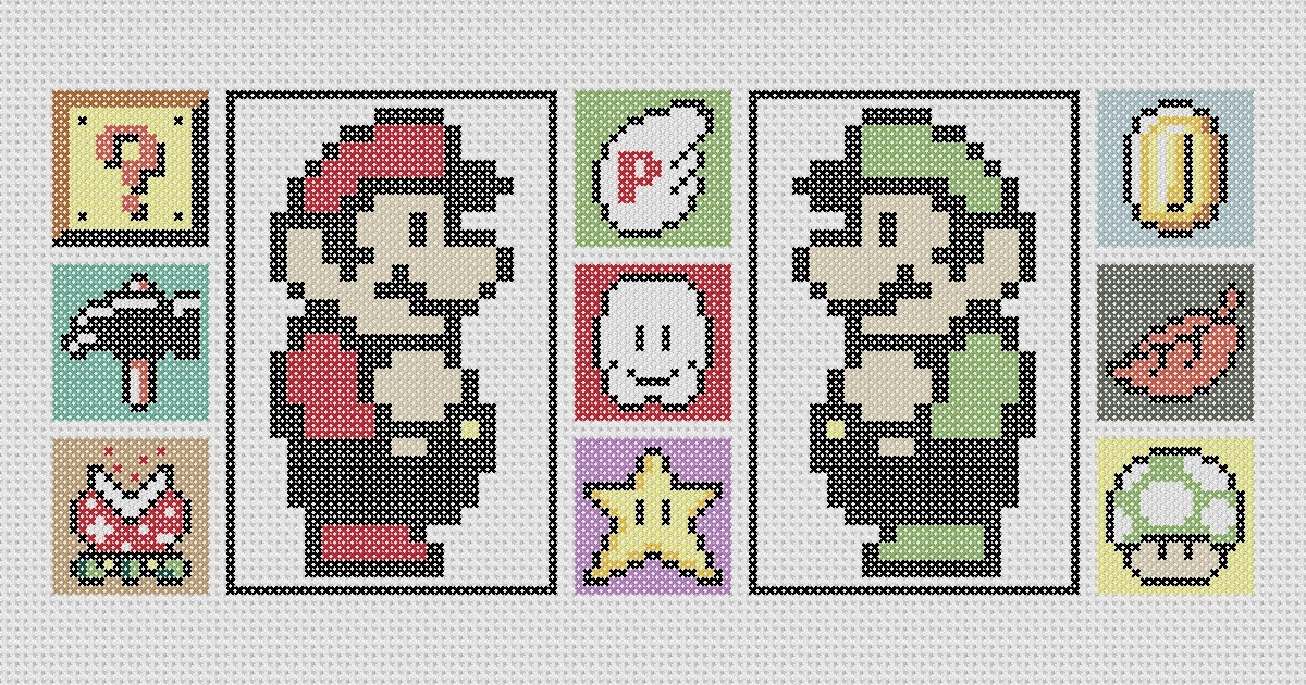 Vintage Gaming Cross Stitch Amie Foster Designs Video game cross stitch pattern lets play