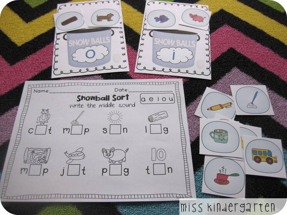 Winter Math and Literacy Centers - Miss Kindergarten