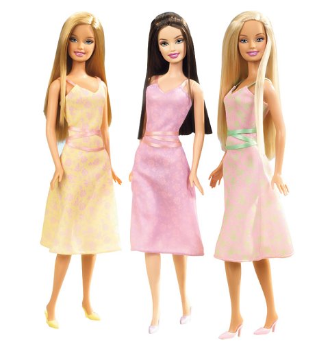 3 barbie friends