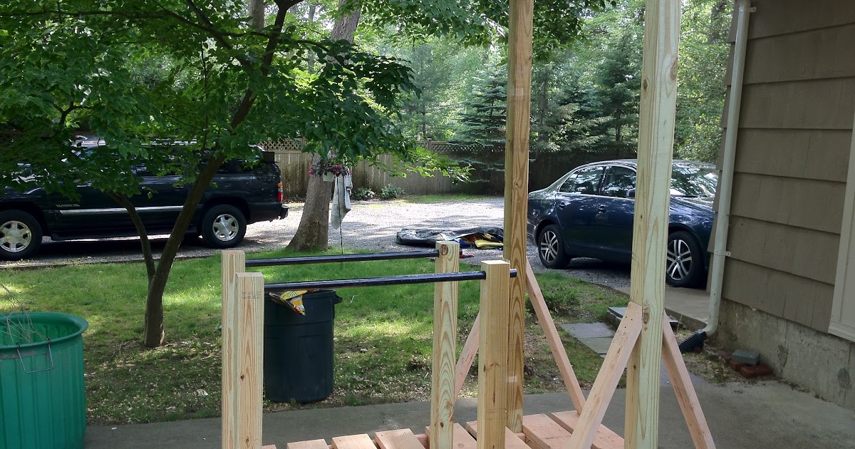 The Invention Factory Backyard Pullup and Dip Bar System