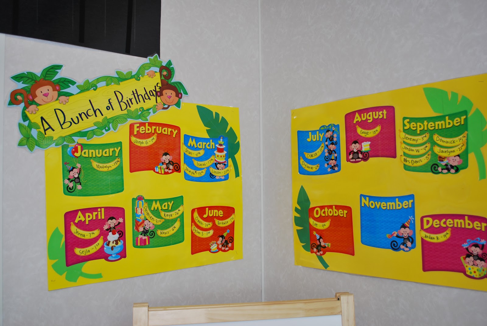 Classroom Birthday Calendar