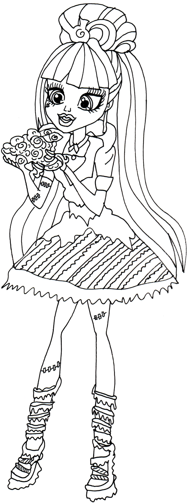 Monster High Sweet Screams Coloring Pages | free printable monster high coloring pages frankie stein Monster High Sweet Screams Coloring Pages | free printable monster high coloring pages frankie stein