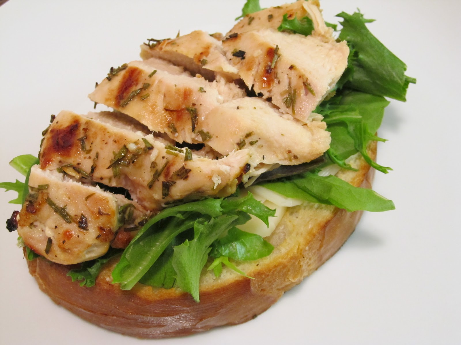 Jenn's Food Journey OpenFaced Grilled Tuscan Chicken Sandwiches with