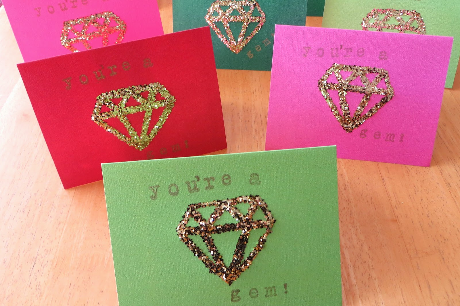 simply inter nos DIY YOU'RE A GEM! CARDS