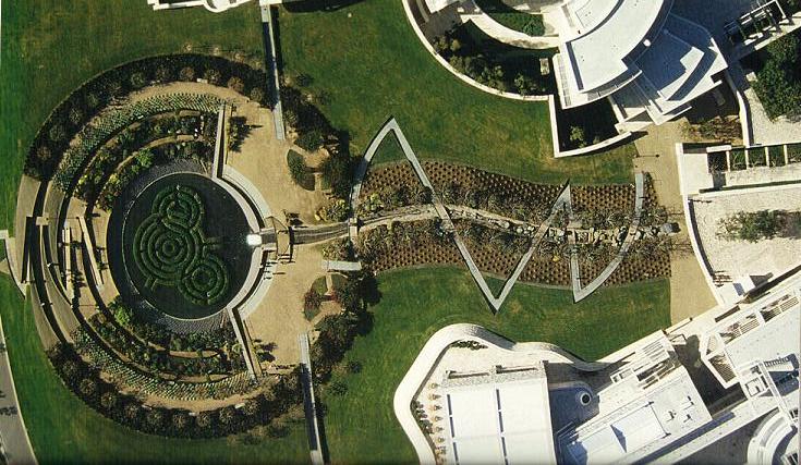 El muro vegetal: JARDÍN DEL CENTRO GETTY, LOS ANGELES