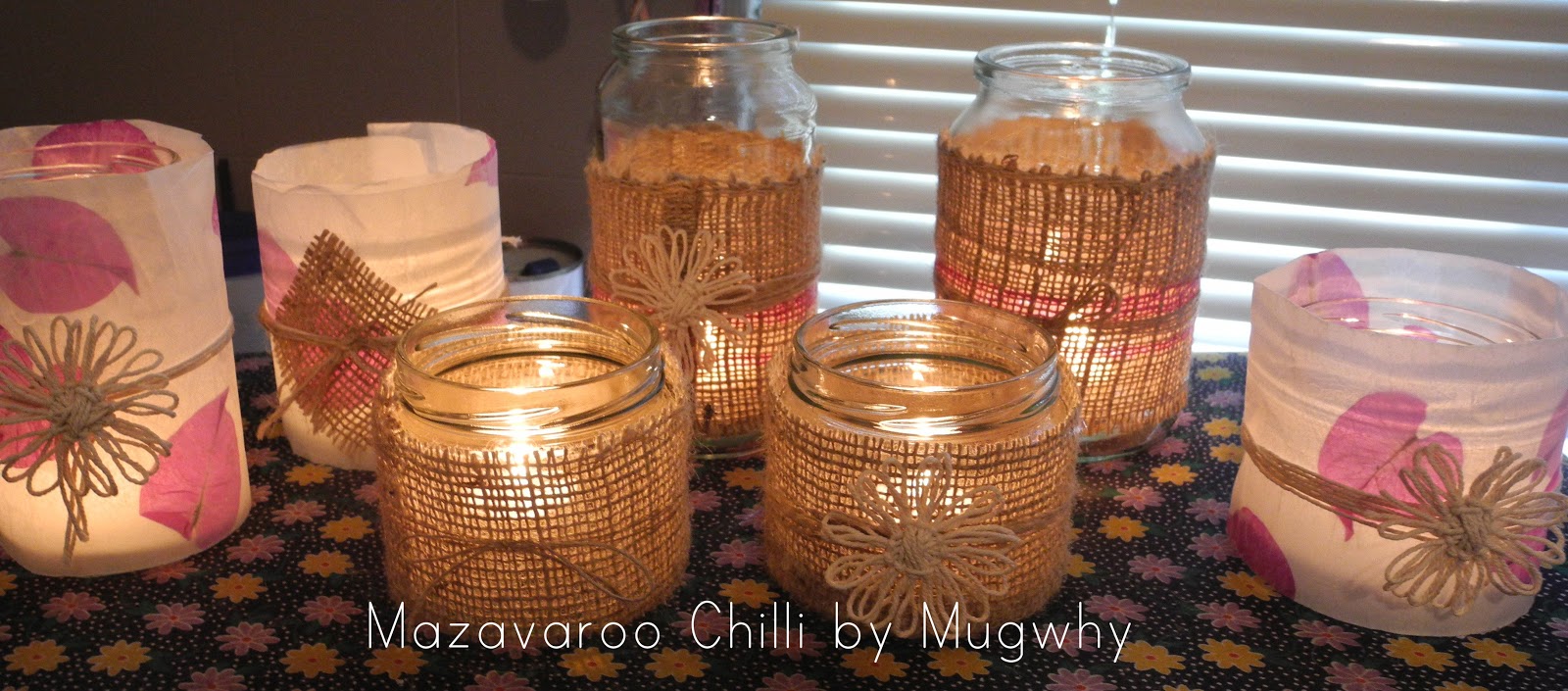 Mugwhys Vintage Wax Paper, Flower, Tea Light Lanterns.... Tutorial