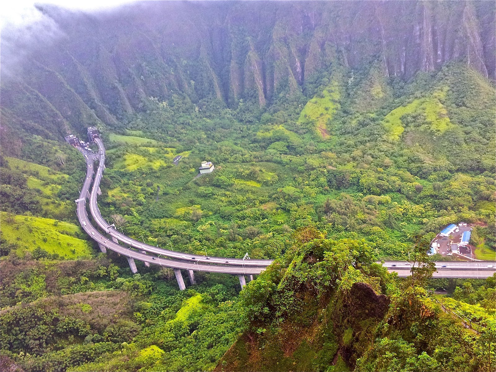 Happy, But Not Unscathed Climbing the Haiku Stairs (Stairway to Heaven