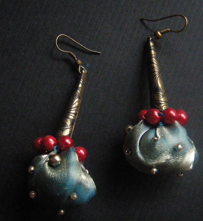 Fabric Jhumka earrings tutorial