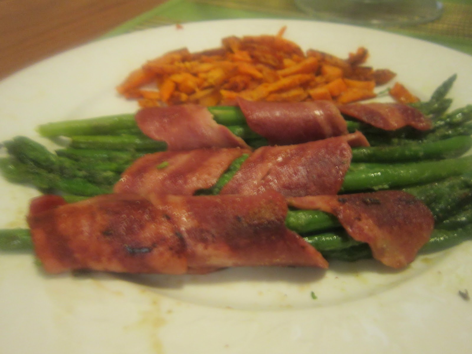 The Preparing Homemaker Heath, Turkey Bacon Asparagus