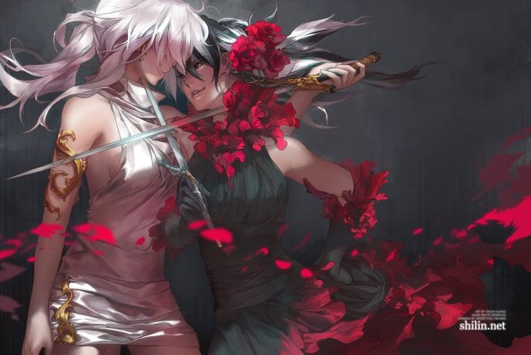As ilustrações de fantasia em estilo mangá de Shilin Huang Shilin Huang deviantart ilustrações fantasia estilo mangá