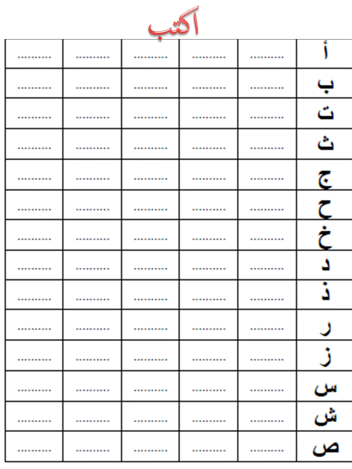 تعلم حرف | موقع لتعليم حروف اللغة العربية