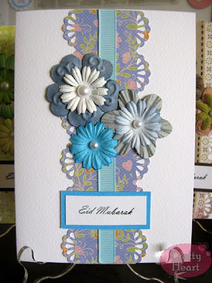 Handmade Card - Eid Mubarak in Blue