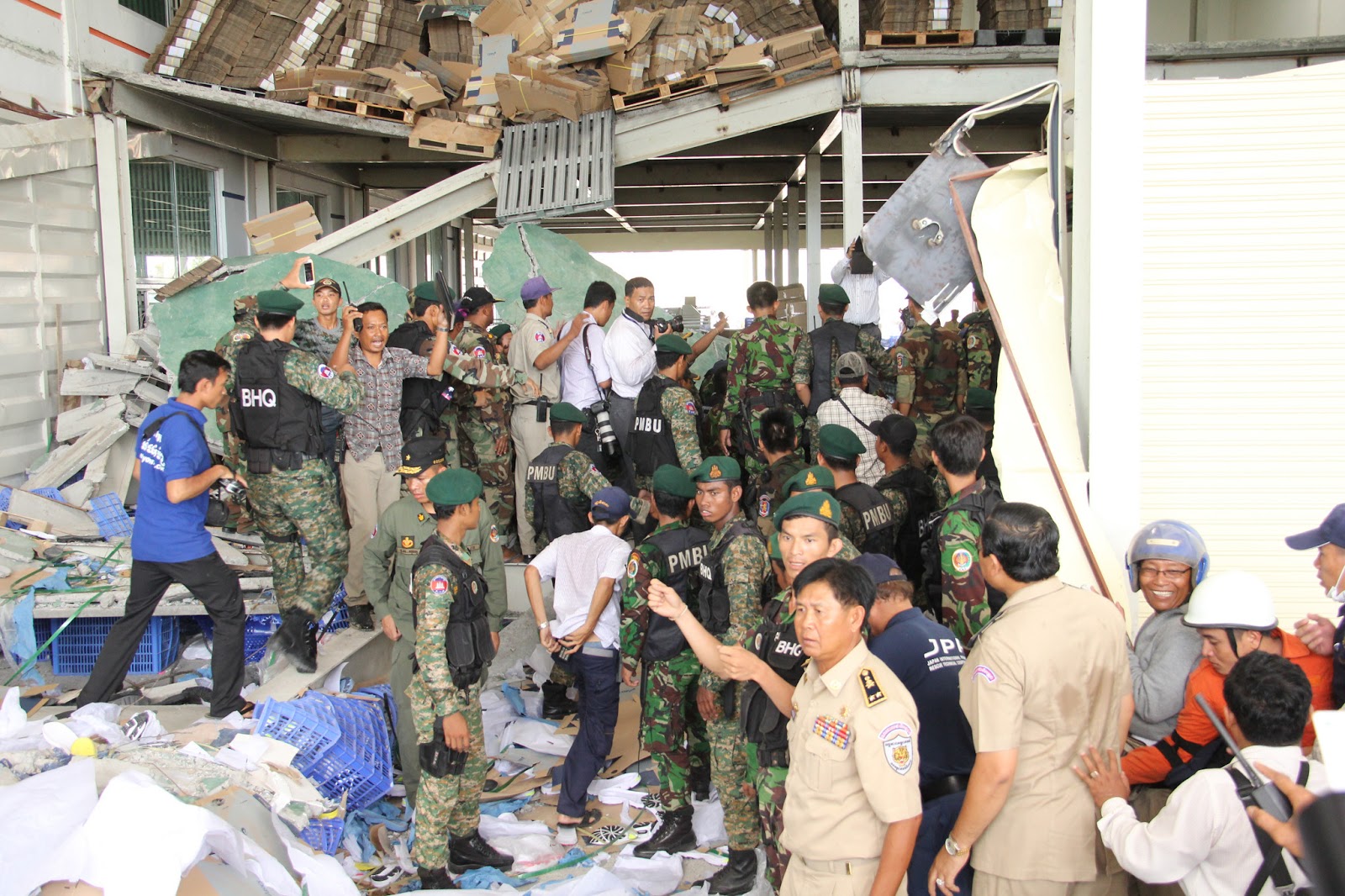 FREEDOM Cambodia shoe factory collapse kills two, prompts probe
