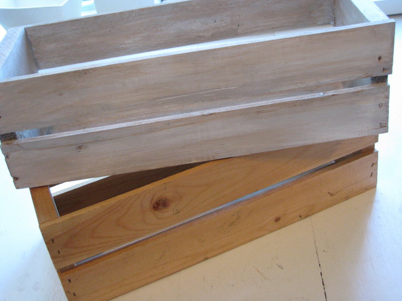 Wayside Treasures Making a new crate look old