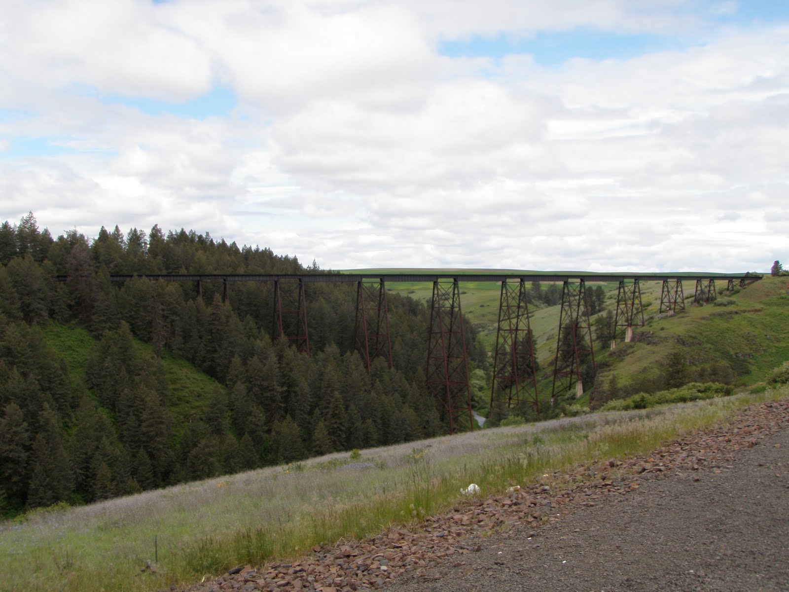 Lone Rider Pedals Lewiston, ID to Winchester, ID 40 miles
