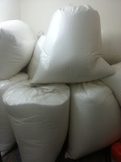 We also sells bean bags fillings for your old bean bags.