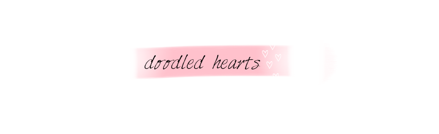{doodled hearts}