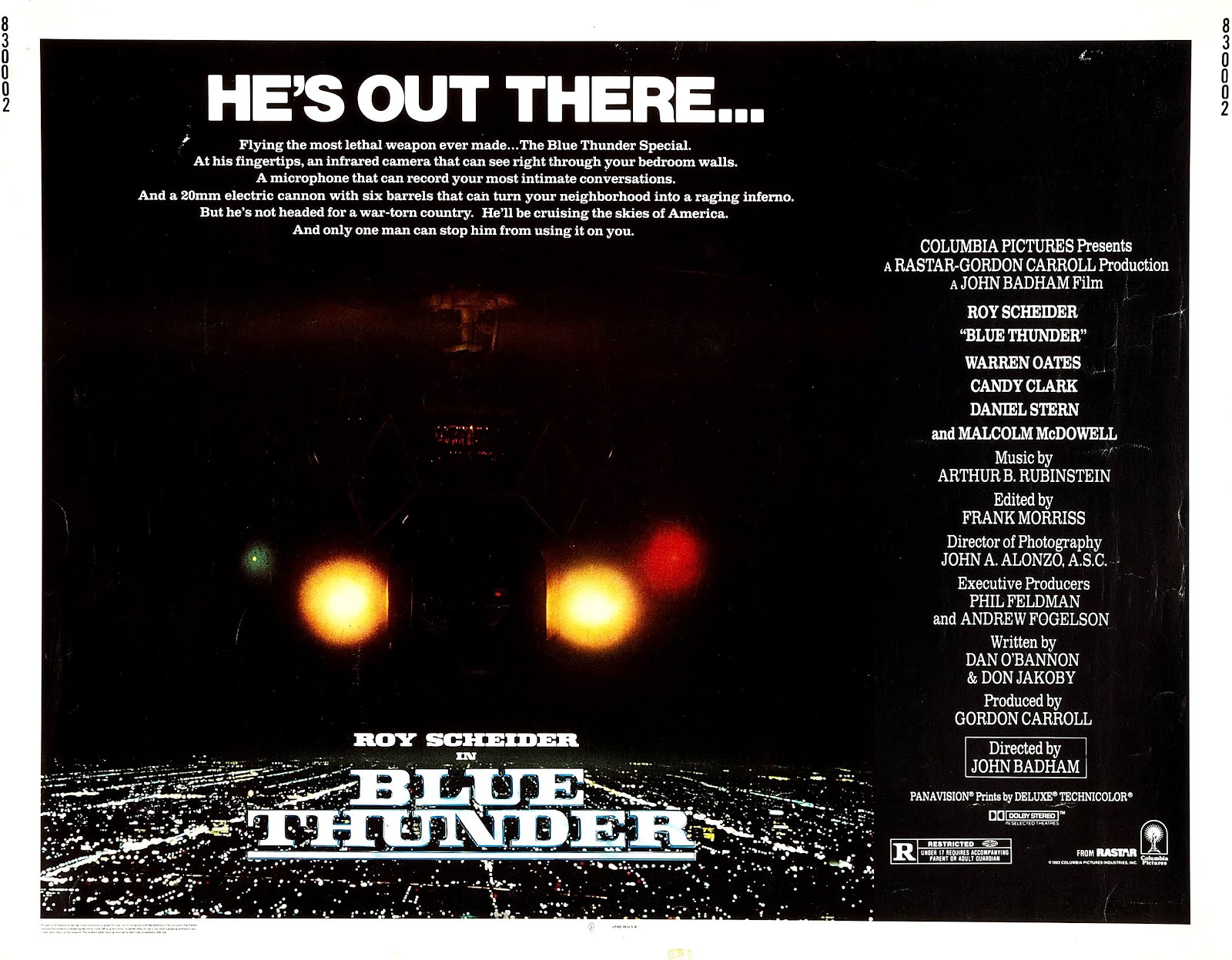 Tonnerre de feu (1980) John Badham - Blue Thunder