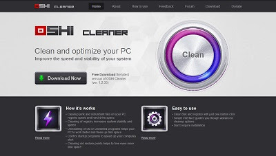 OSHI Cleaner, Cleaning and Tweaking