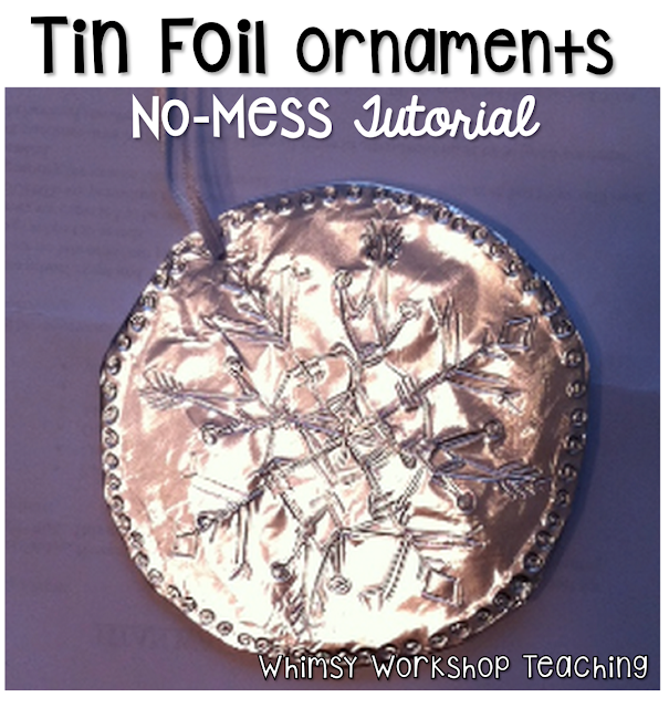 Tin foil ornaments simple craft tutorial