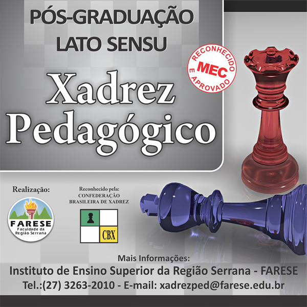 Arbitragem e Ensino de Xadrez: Pós Graduação em Xadrez Pedagógico - Turma BH