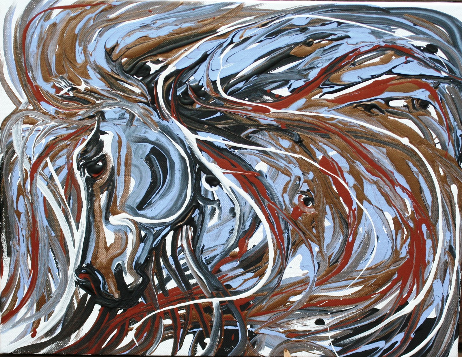 Horses, of Course! NEW SERIES OF PAINTINGS for 2013 from Willa Frayser